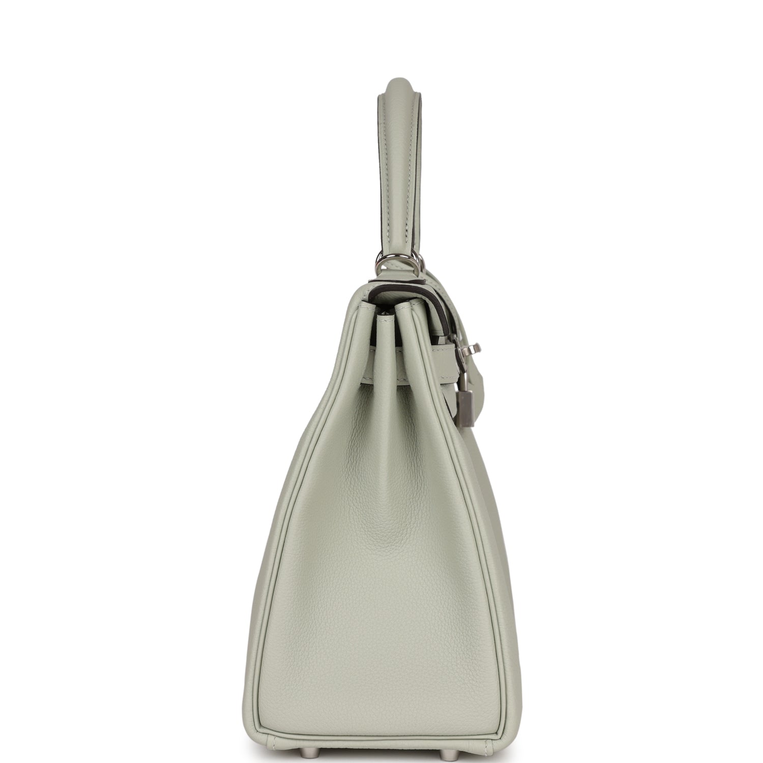 Hermes Kelly Retourne Gris Neve Togo Palladium Hardware Handbag Travel Bag