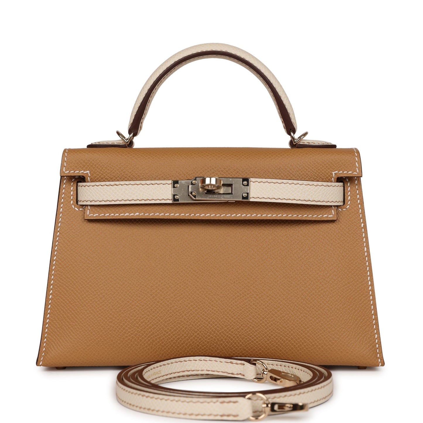 Hermes Special Order Hss Kelly Sellier Biscuit And Travel Bag