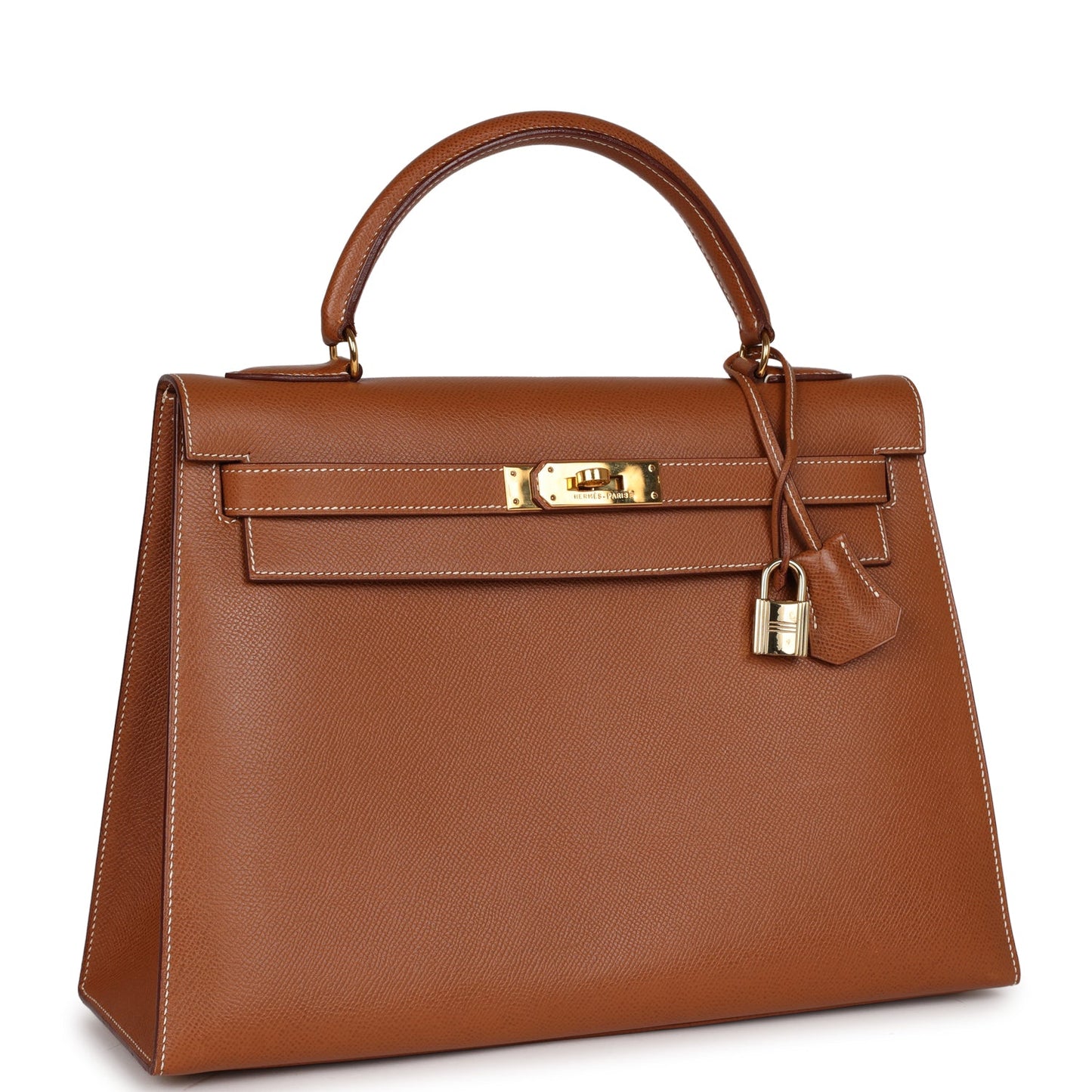 Hermes Kelly Sellier Courcheval Hardware Handbag Gold Travel Bag