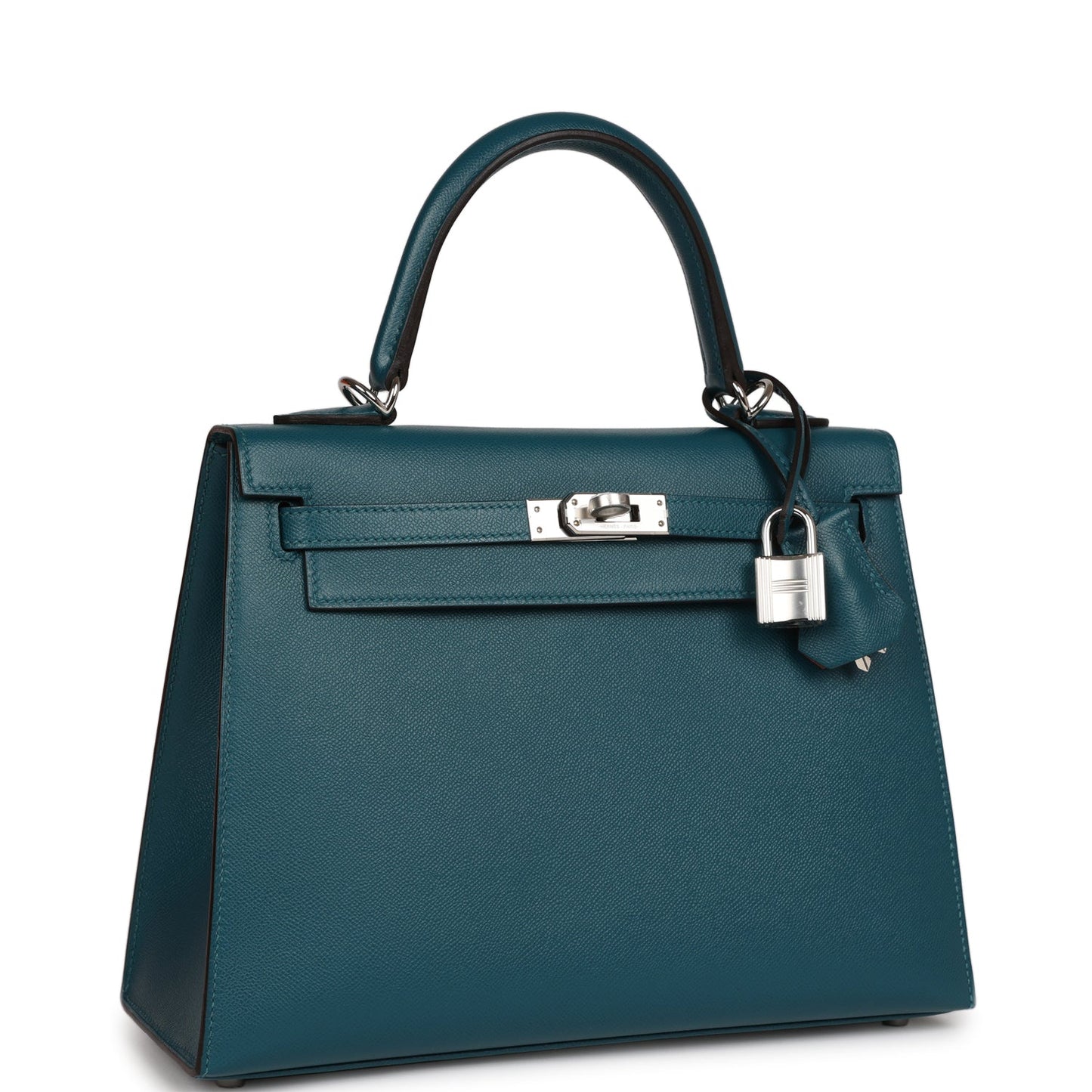 Hermes Kelly Sellier Vert Bosphore Verso Madame Palladium Travel Bag