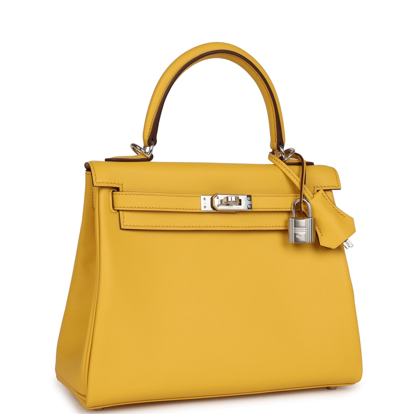 Hermes Kelly Retourne Sun Swift Palladium Hardware Handbag Travel Bag