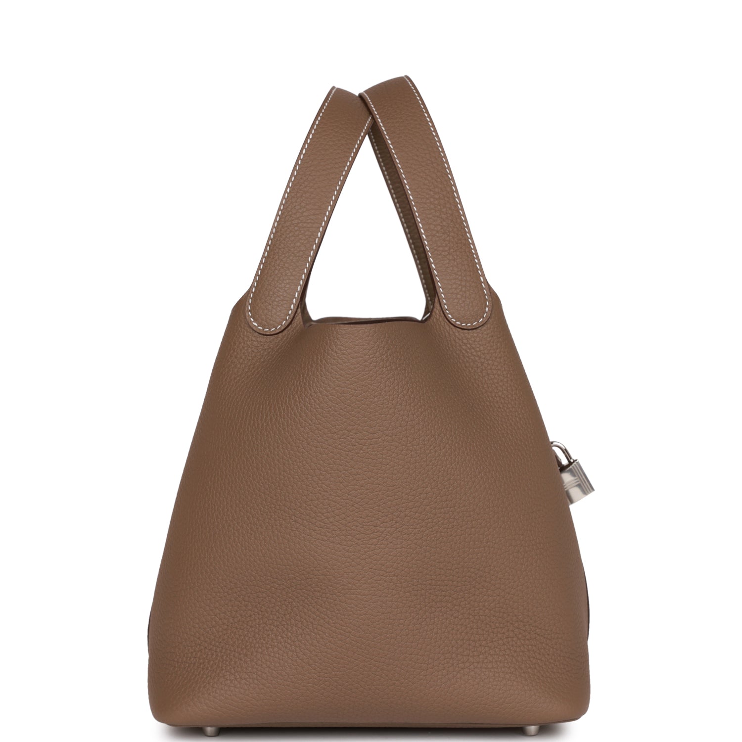 Hermes Picotin Lock Etoupe Clemence Palladium Hardware Handbag Travel Bag Hardware 1
