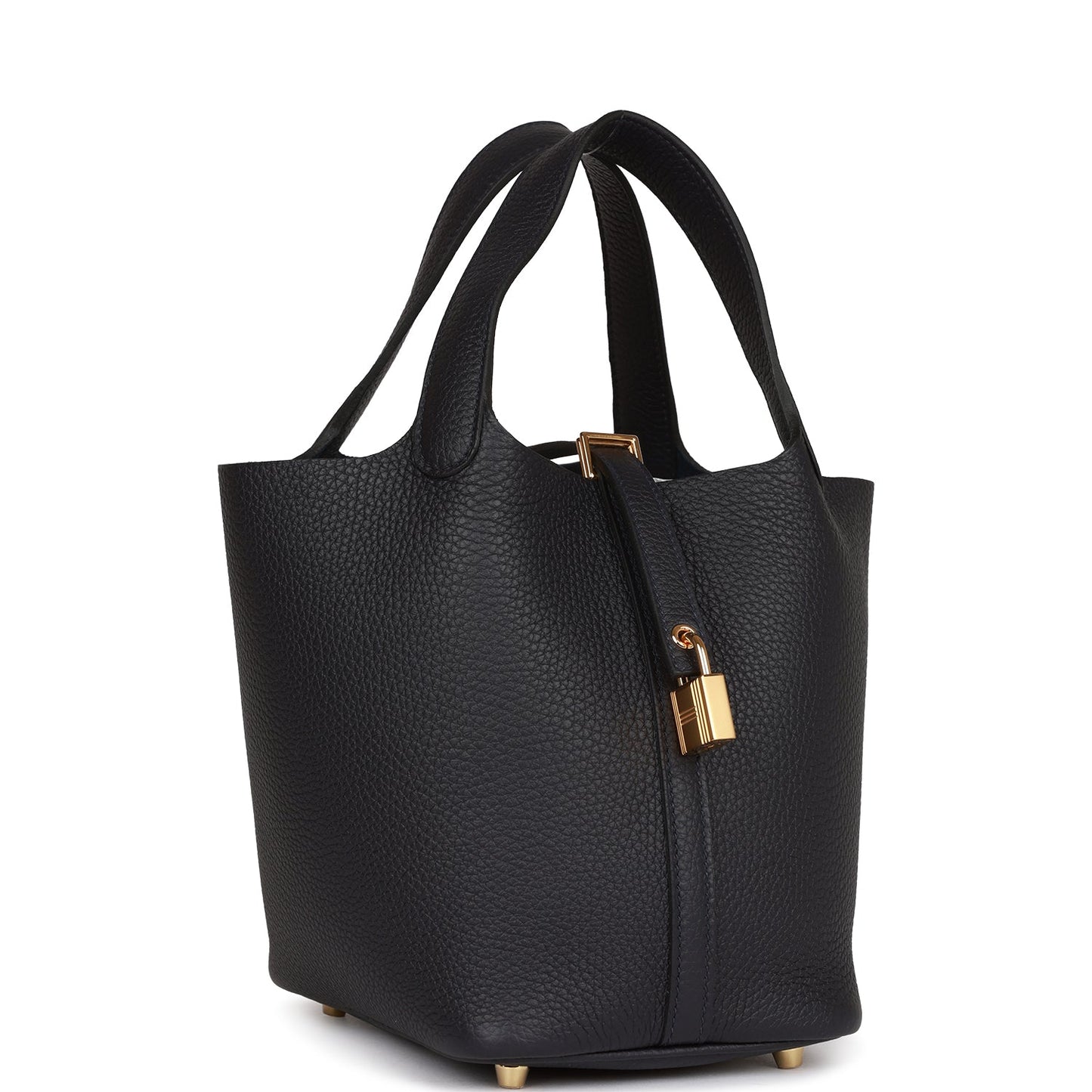 Hermes Picotin Lock Caban Clemence Hardware Handbag Gold Travel Bag