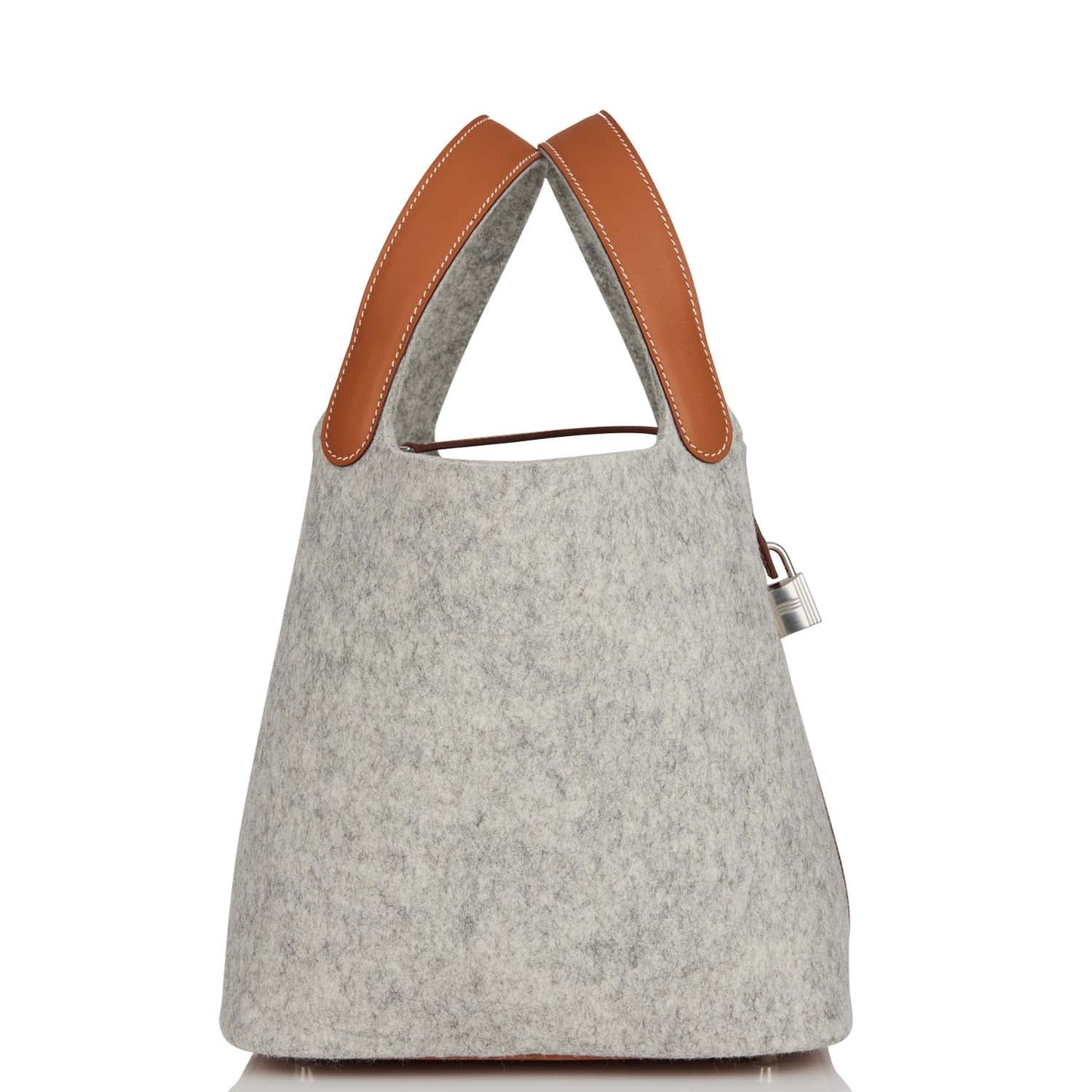 Hermes Picotin Lock Gris Clair Feutre And Barenia Travel Bag