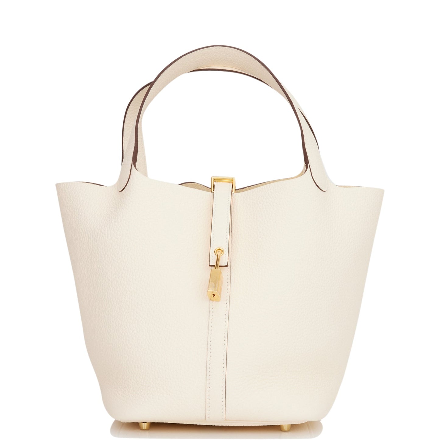 Hermes Picotin Lock Nata Clemence Hardware Handbag Gold Travel Bag