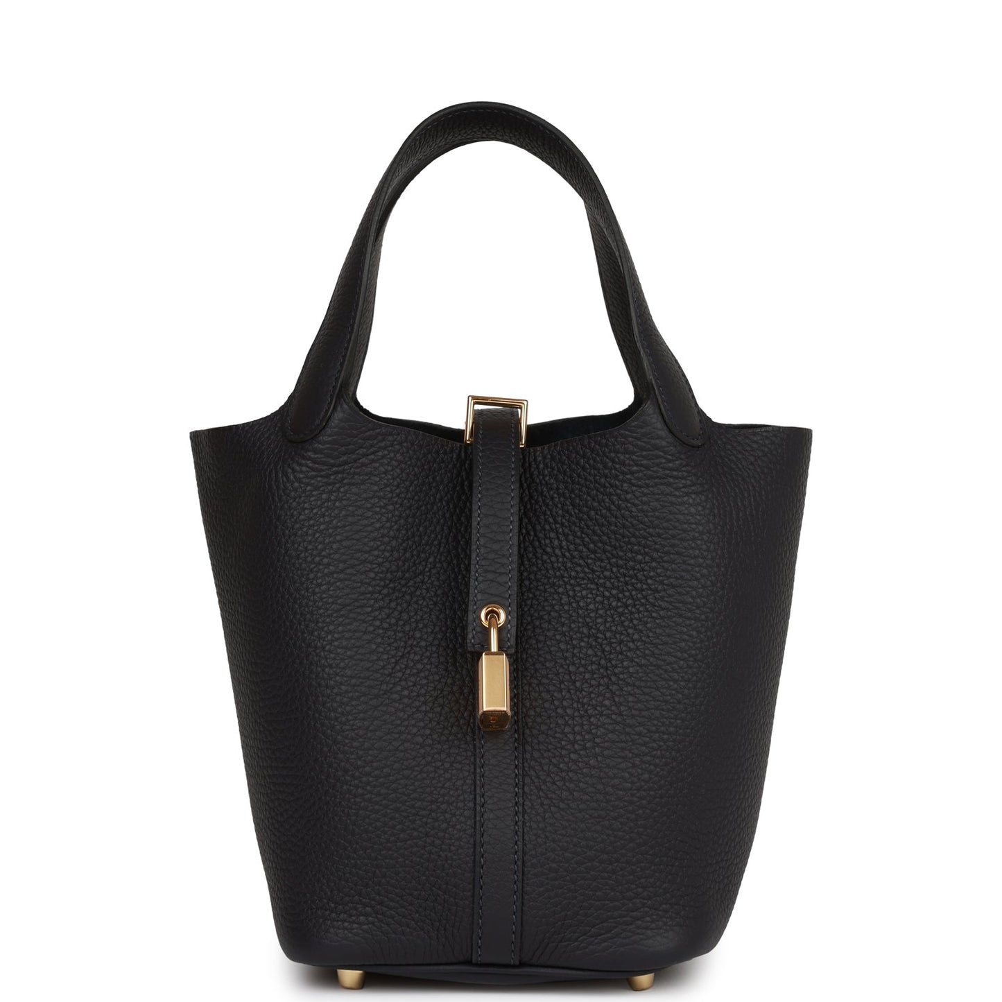 Hermes Picotin Lock Caban Clemence Hardware Handbag Gold Travel Bag Gold Hardware