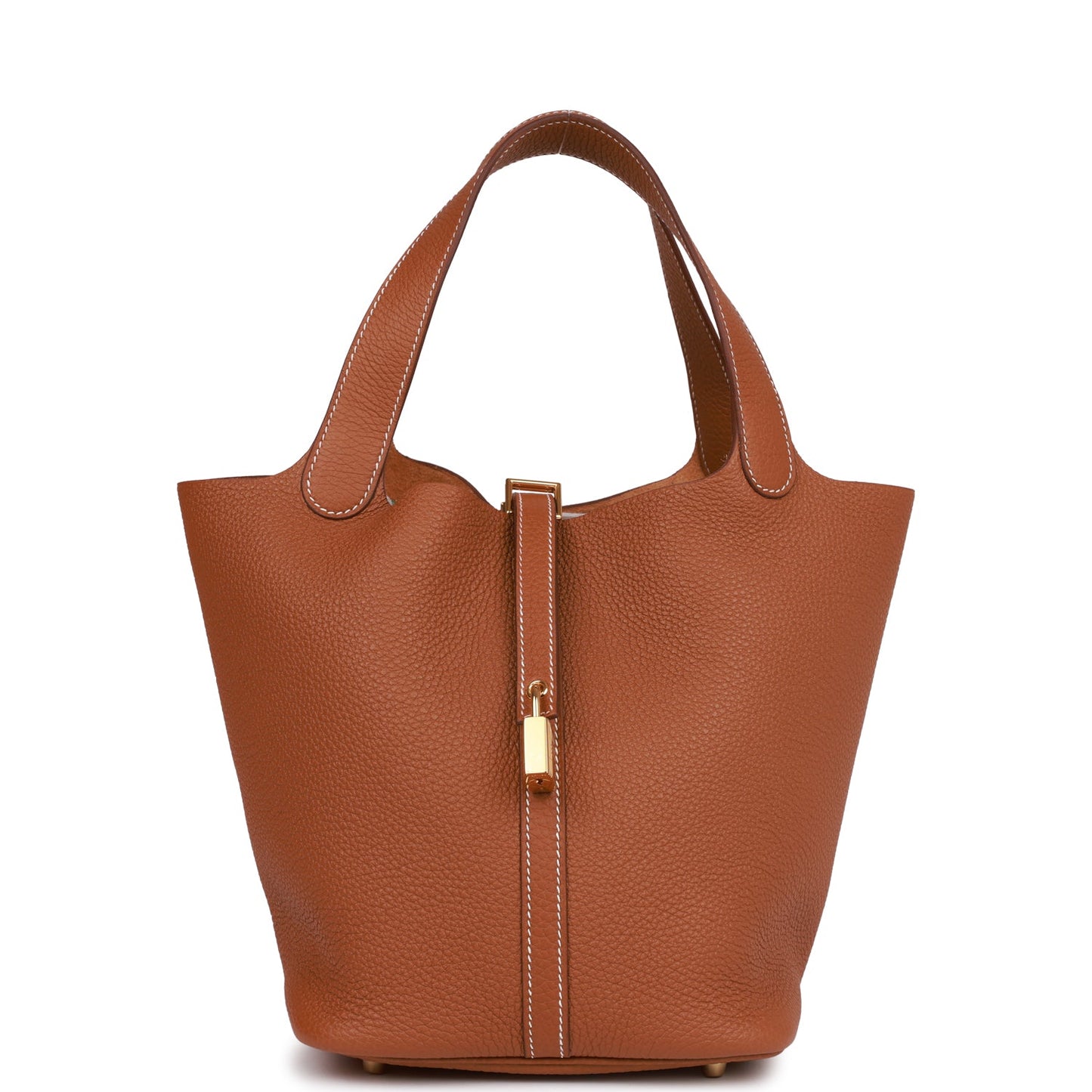Hermes Picotin Lock Clemence Hardware Handbag Gold Travel Bag 5