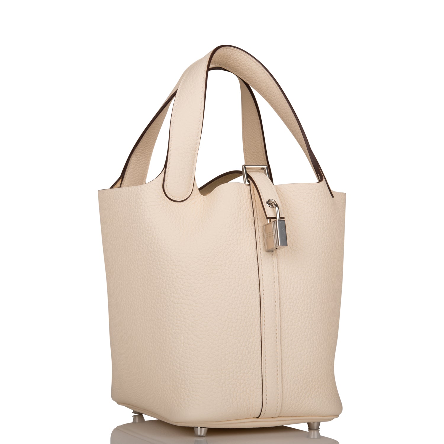 Hermes Picotin Nata Clemence Palladium Hardware Handbag Travel Bag Hardware 1