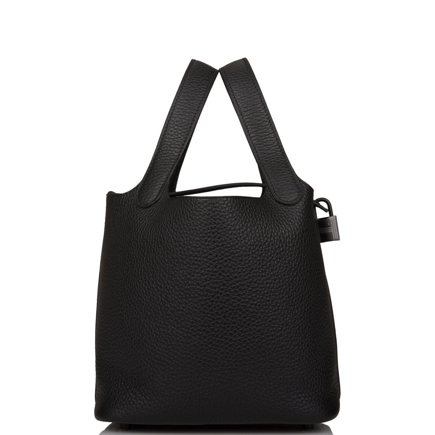 Hermes Monochrome Picotin Clemence Hardware Handbag Black Travel Bag Hardware 1