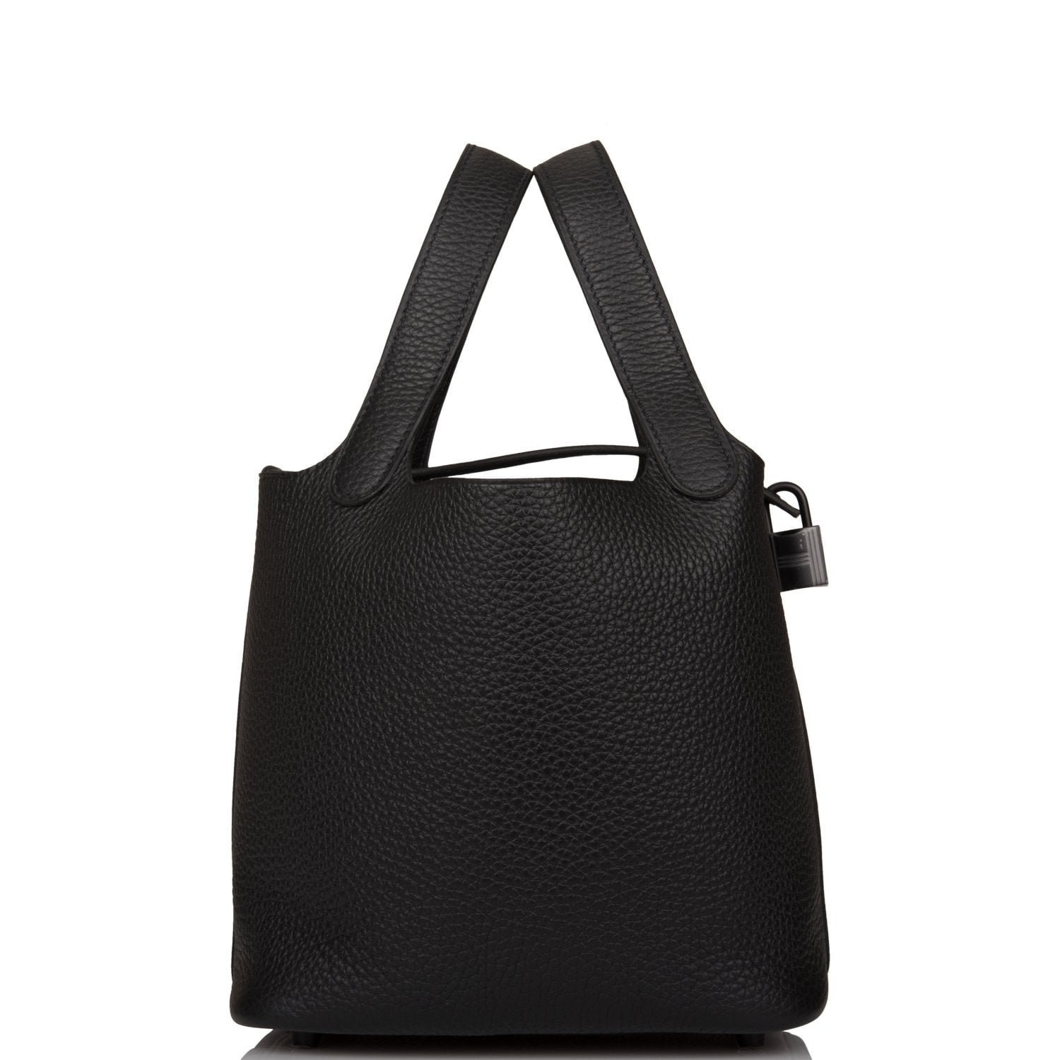 Hermes Monochrome Picotin Clemence Hardware Handbag Black Travel Bag Hardware 1
