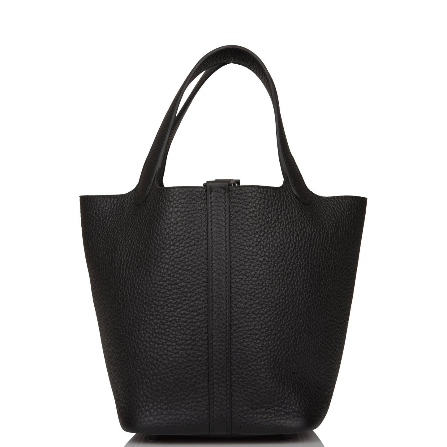Hermes Monochrome Picotin Clemence Hardware Handbag Black Travel Bag Hardware 1