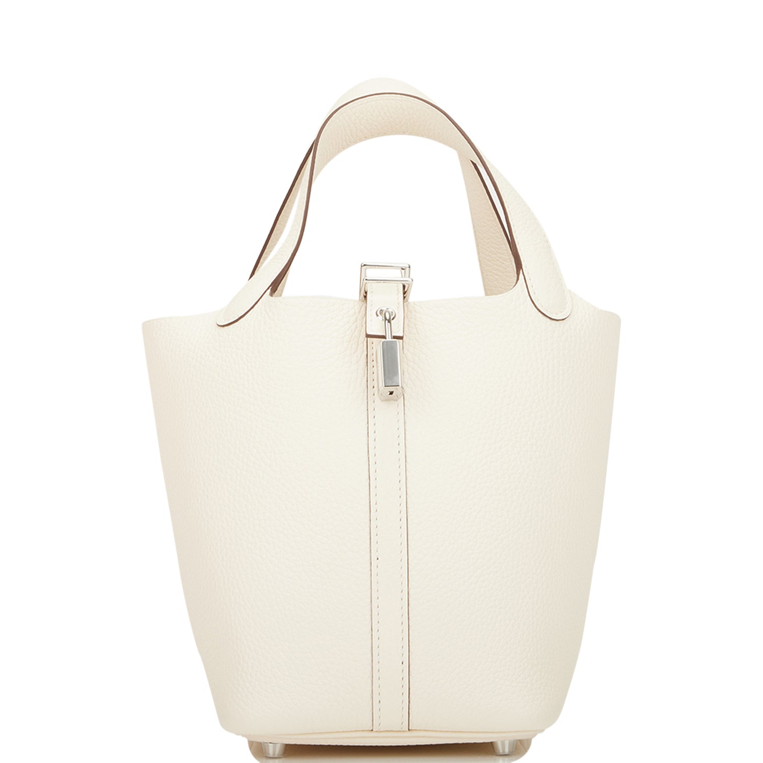 Hermes Picotin Nata Clemence Palladium Hardware Handbag Travel Bag Hardware 2