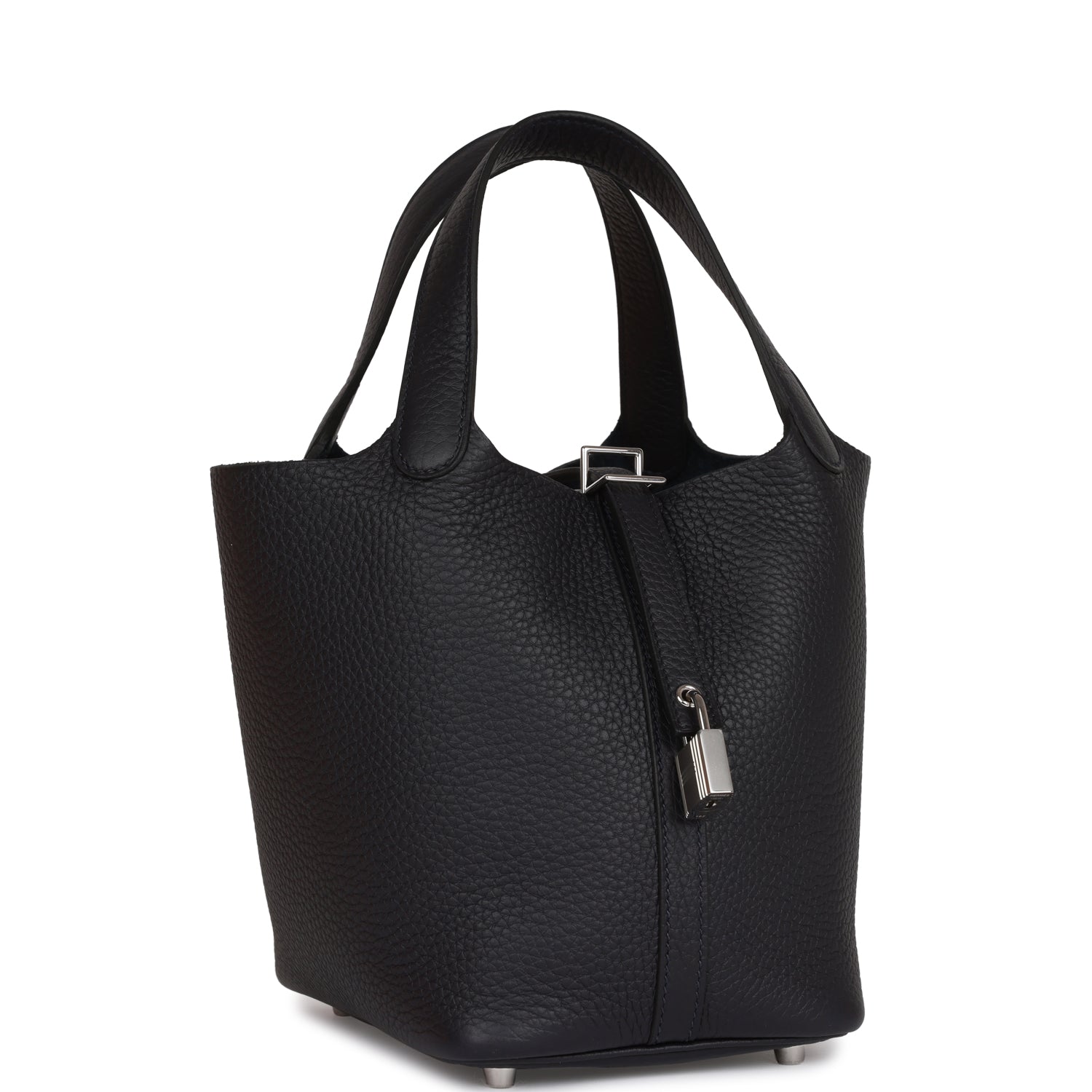 Hermes Picotin Lock Caban Clemence Palladium Hardware Handbag Travel Bag
