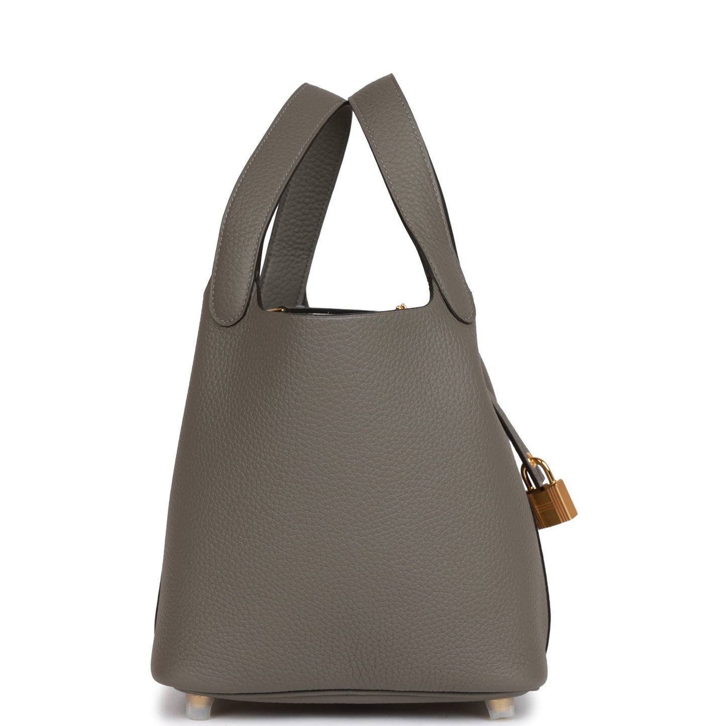 Hermes Picotin Lock Gris Meyer Clemence Hardware Handbag Gold Travel Bag Hardware 2