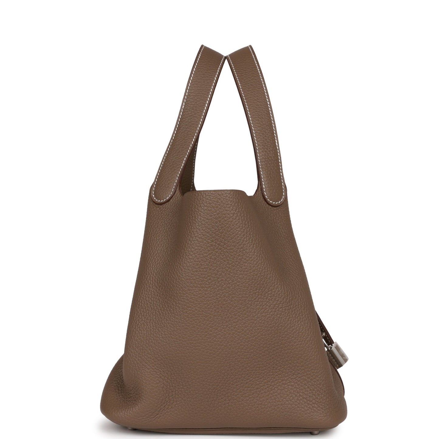 Hermes Picotin Lock Etoupe Clemence Palladium Hardware Handbag Travel Bag Hardware 2