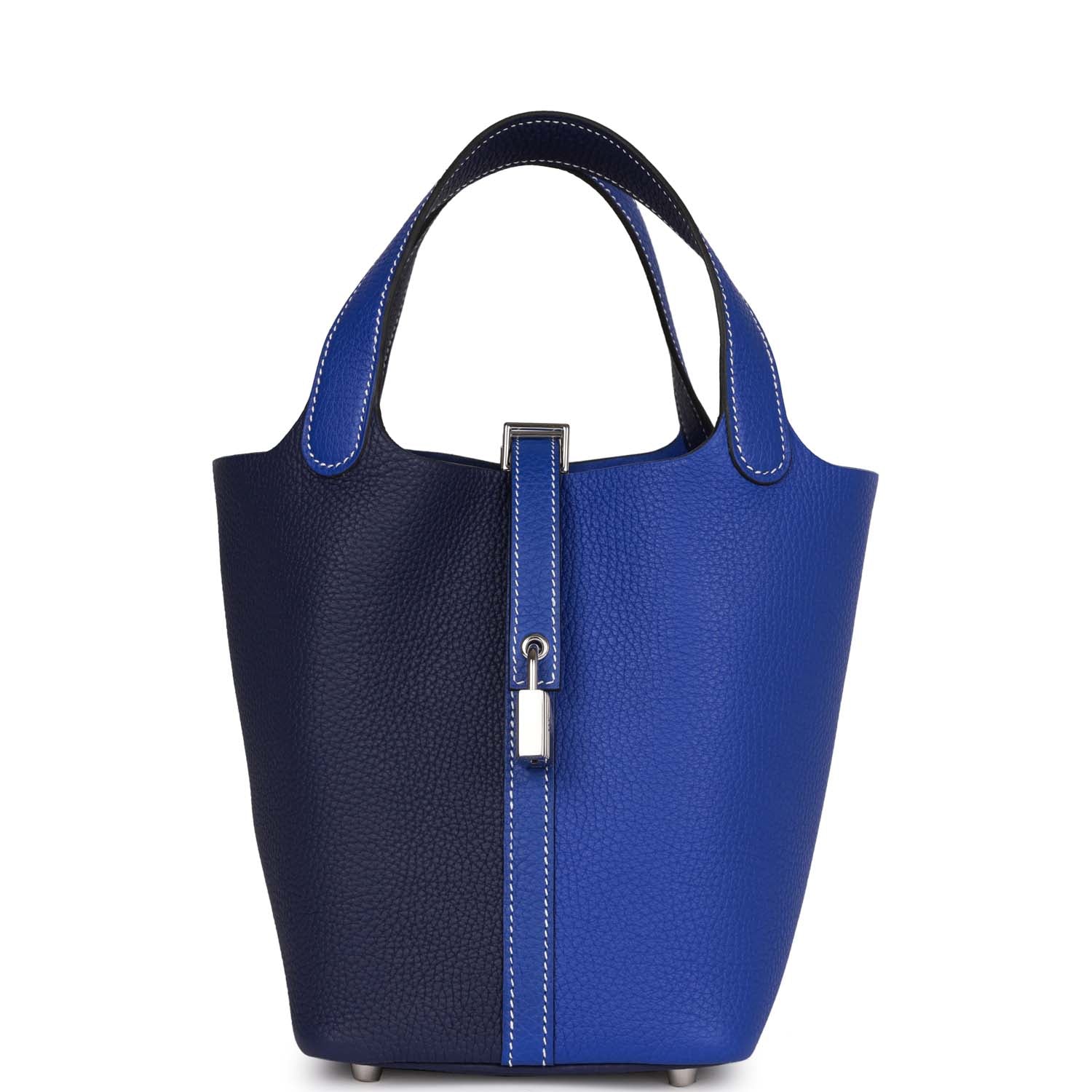 Hermes Picotin Cas Ue Bleu Encre And Bleu Travel Bag