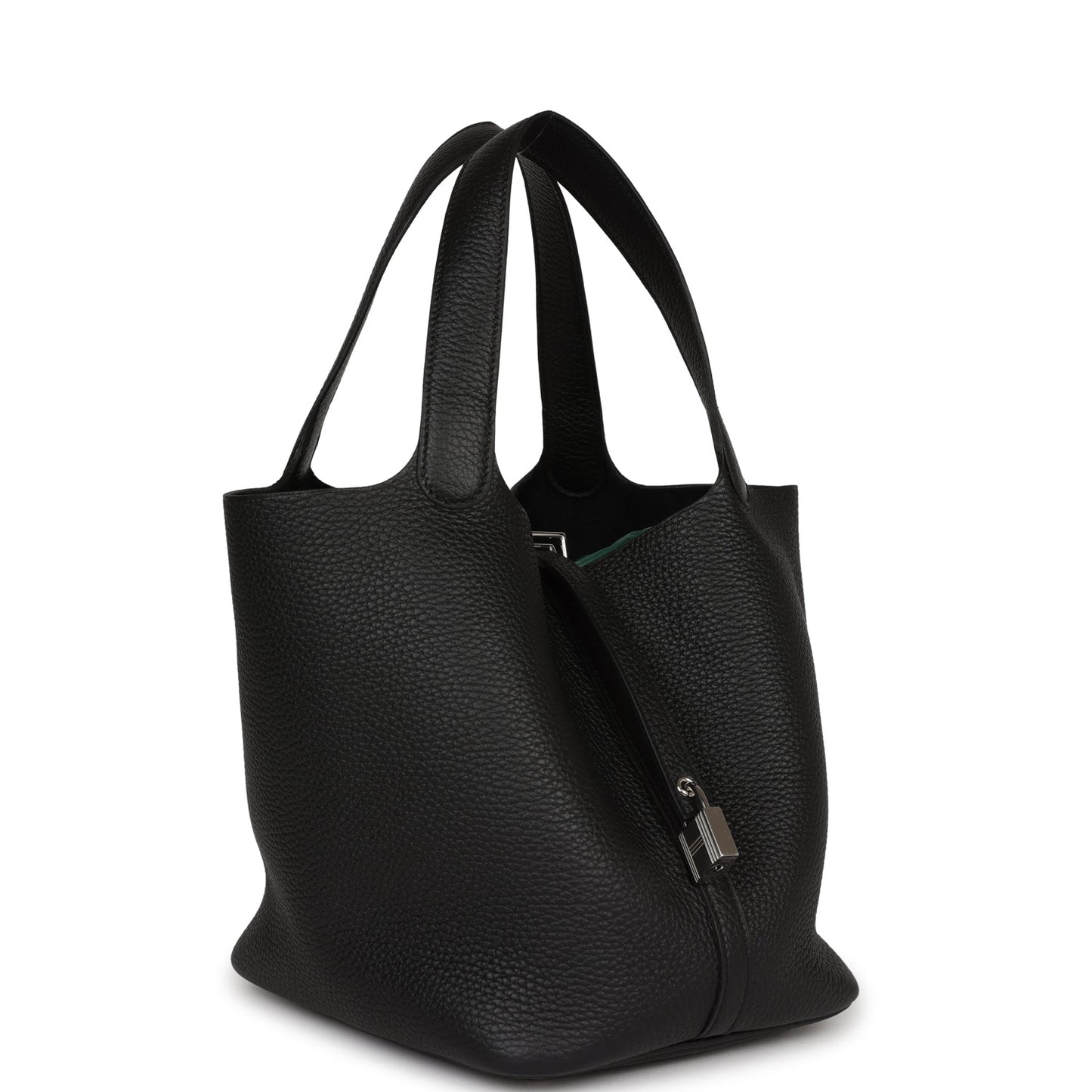 Hermes Picotin Lock Clemence Palladium Hardware Handbag Black Travel Bag Hardware 3