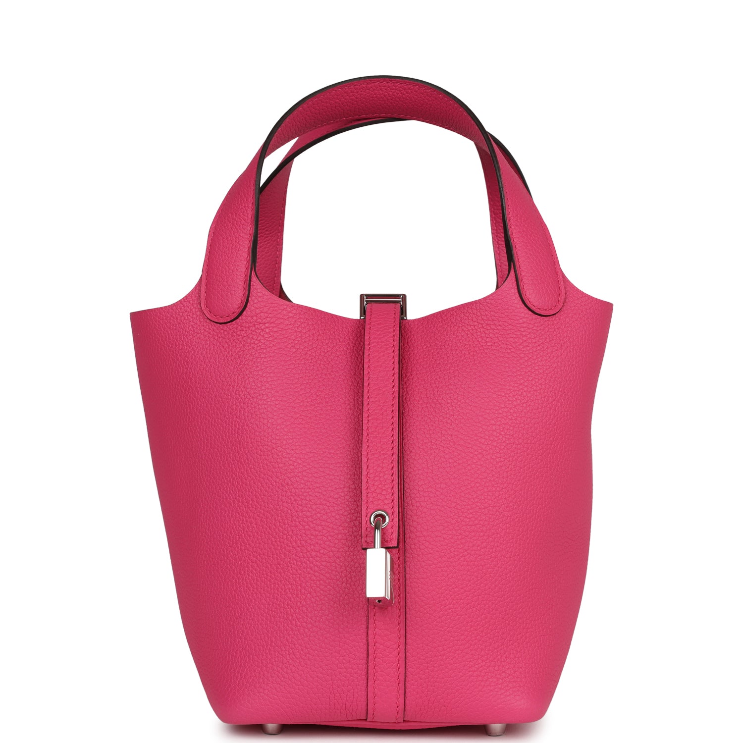 Hermes Picotin Lock Rose Shocking Maurice Palladium Hardware Travel Bag