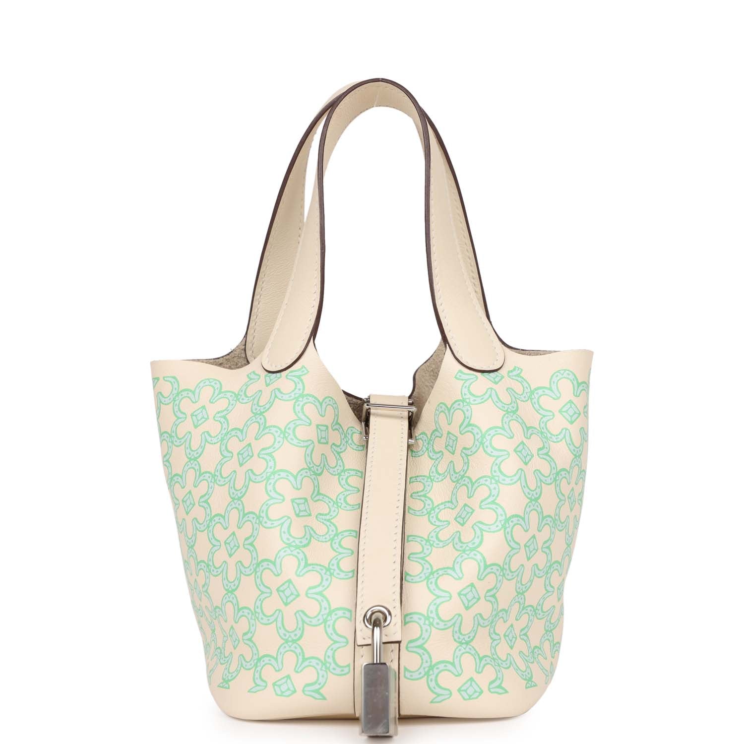 Hermes Micro Picotin Lock Lucky Daisy Nata Swift Travel Bag