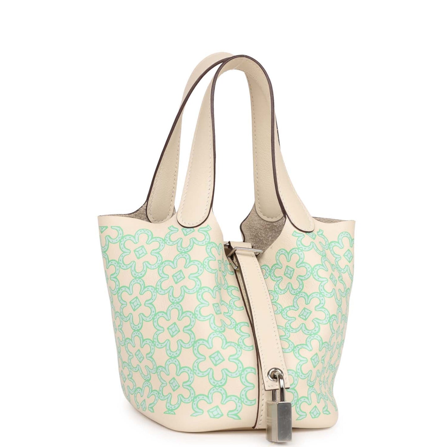 Hermes Micro Picotin Lock Lucky Daisy Nata Swift Travel Bag