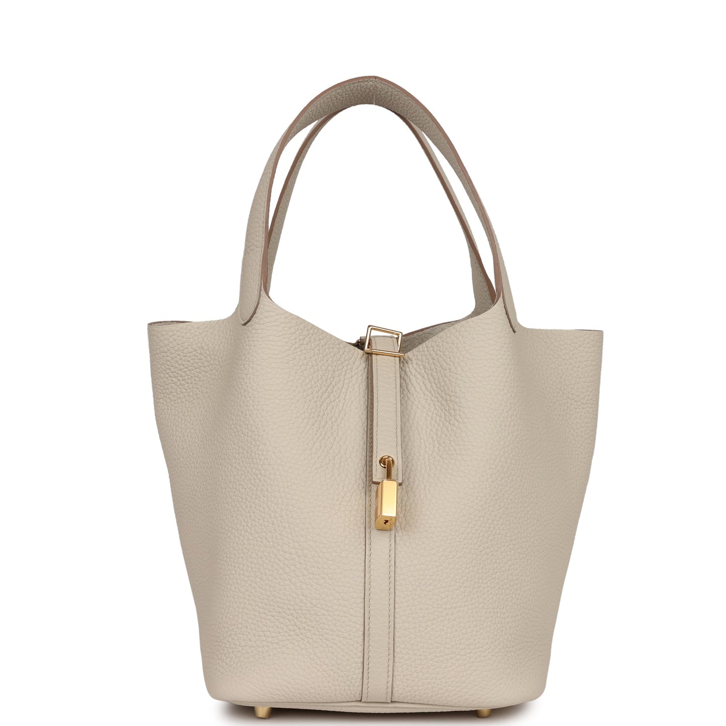 Hermes Picotin Lock Beton Clemence Hardware Handbag Gold Travel Bag Hardware 1