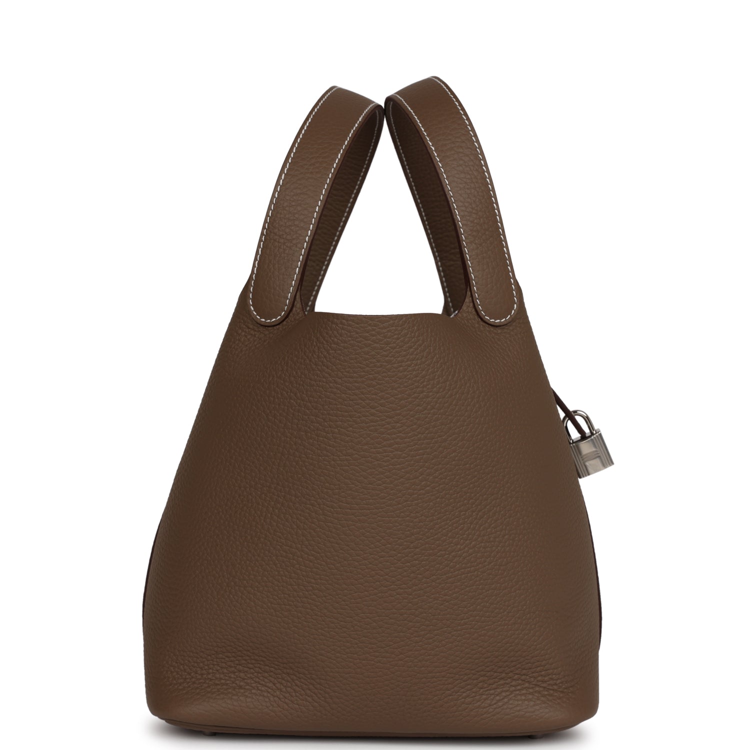 Hermes Picotin Lock Etoupe Clemence Palladium Hardware Handbag Travel Bag Hardware 3