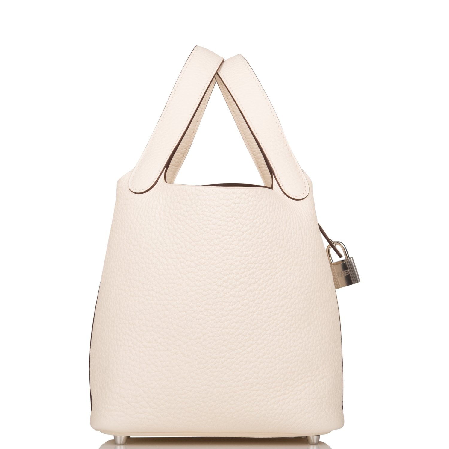 Hermes Picotin Nata Clemence Palladium Hardware Handbag Travel Bag Palladium Hardware