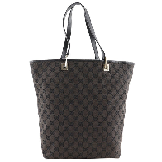 Gucci 002. GG Canvas Brown Tote Bag