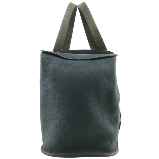 Backpack Sherpa Pm Unisex(Unisex) Handbag Leather Green