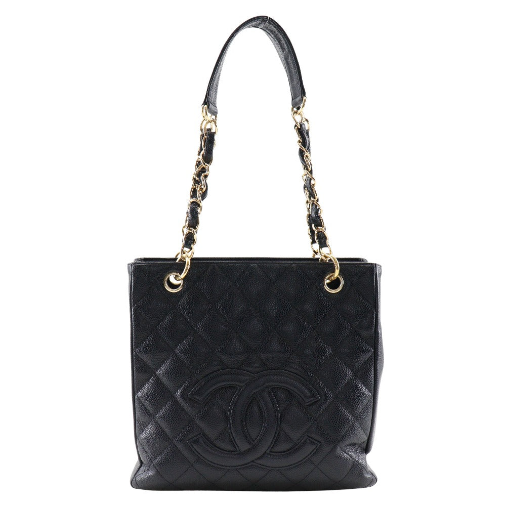Chanel Caviar skin Matrasse PST Black Shoulder Bag