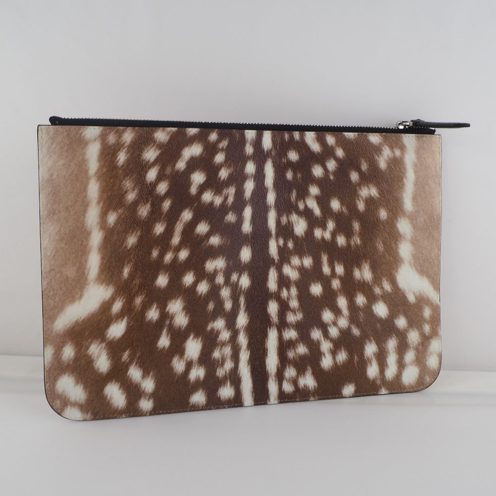 Burberry Clutch Bag Cowhide Business Bag London England Women Brown