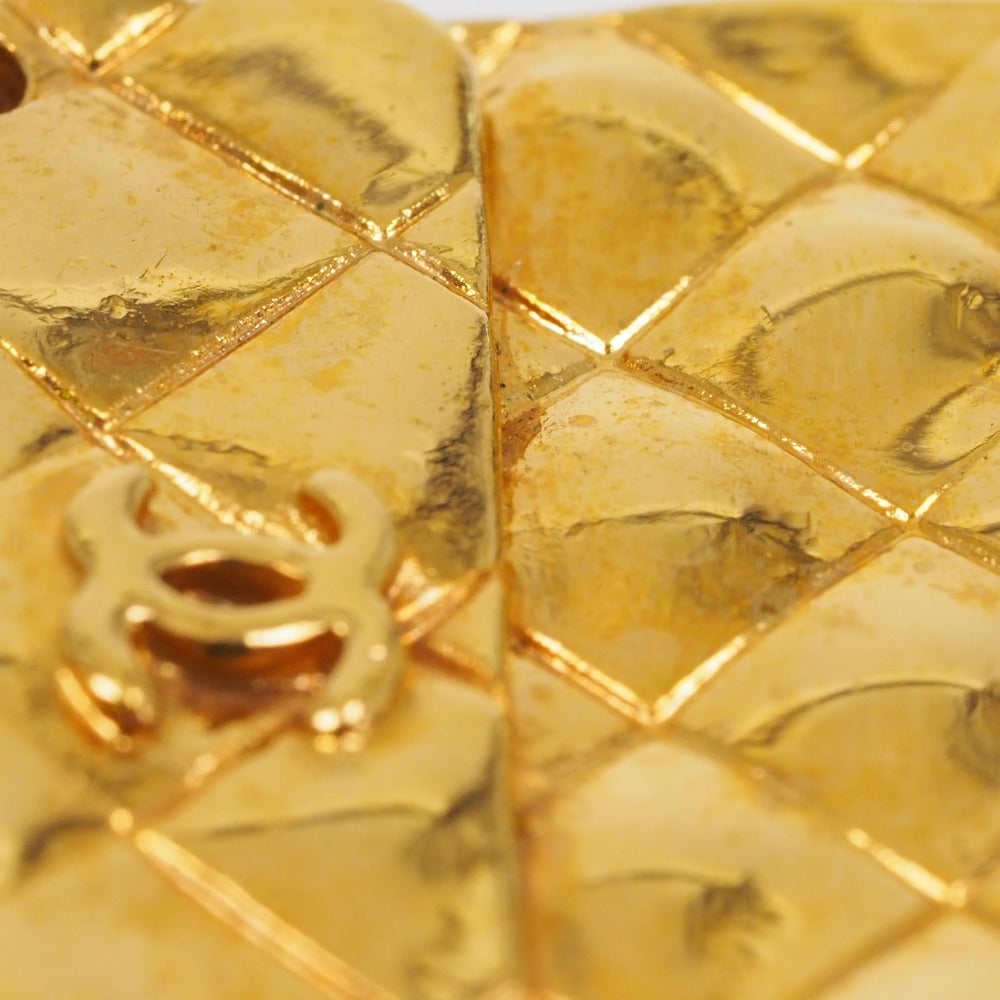 Coco Mark Brooch Gold Plated Refined