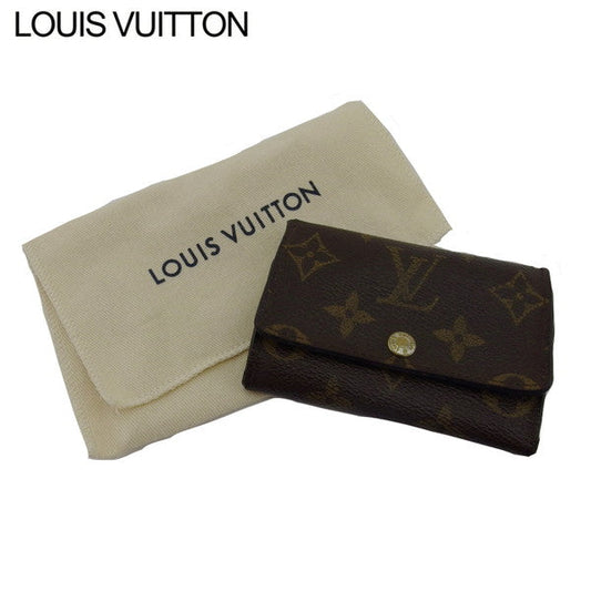 Louis Vuitton Key holder x Brown Beige Gold Key Chain