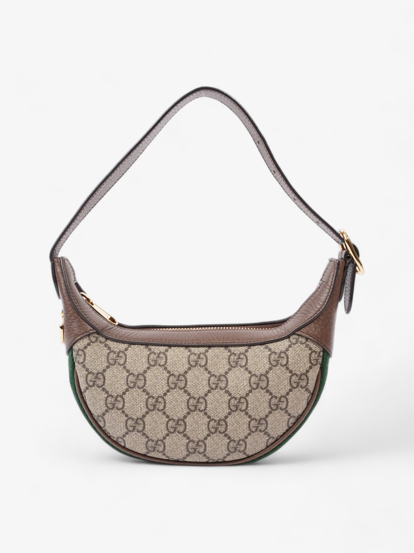 Gucci Ophidia Mini And Ebony Supreme Green And Canvas Beige Shoulder Bag