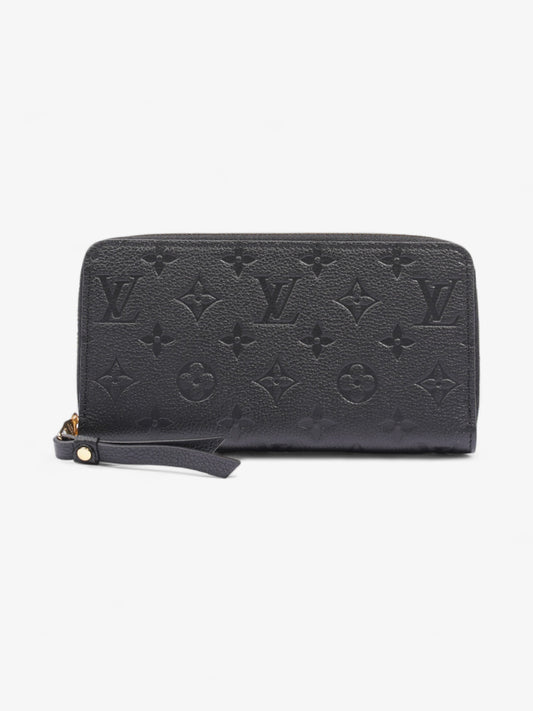 Louis Vuitton Zippy Monogram Empreinte Leather Black Wallet Case