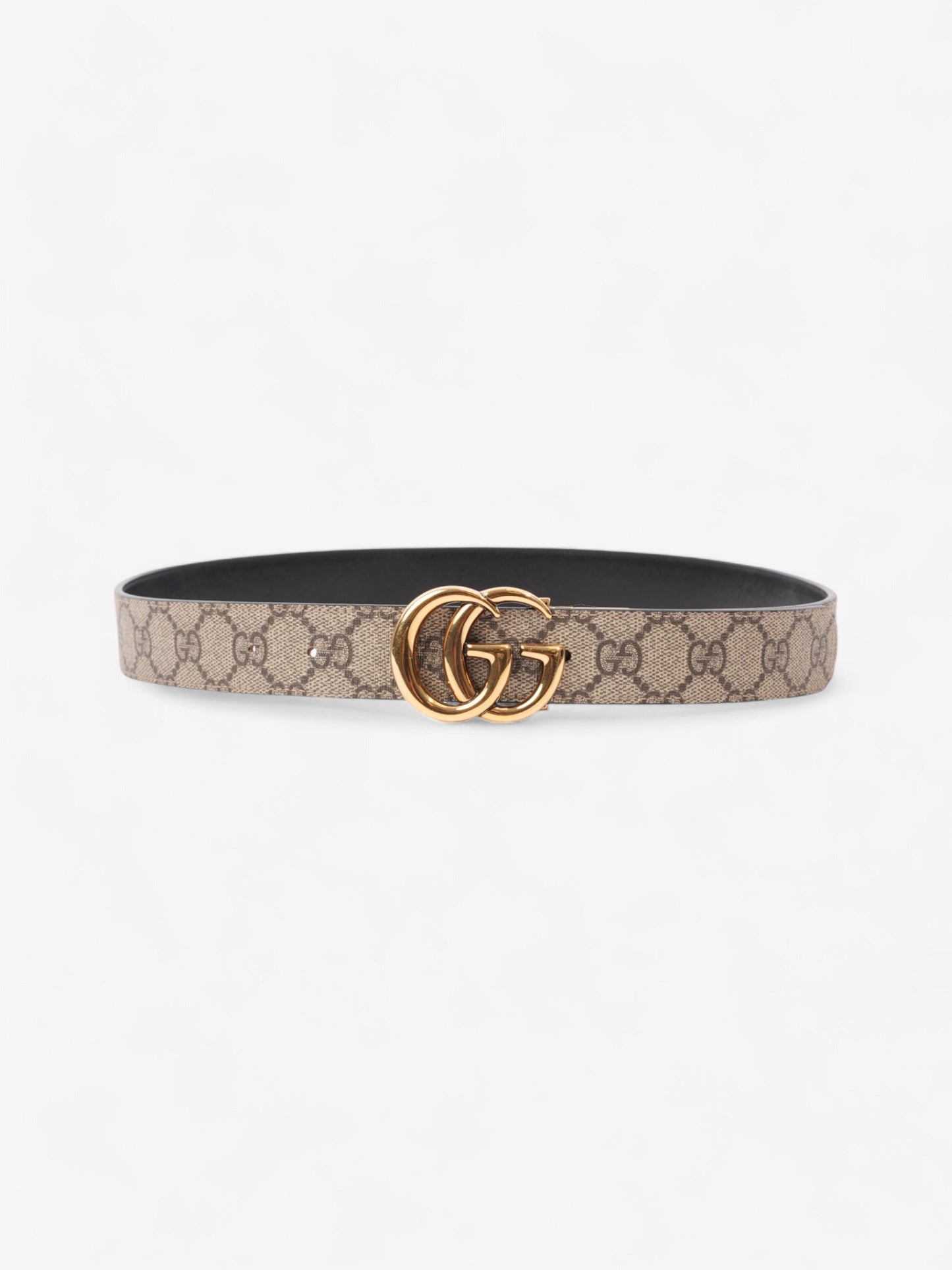 Gucci Marmont Reversible Belt Supreme Handbag Canvas Black Accessory