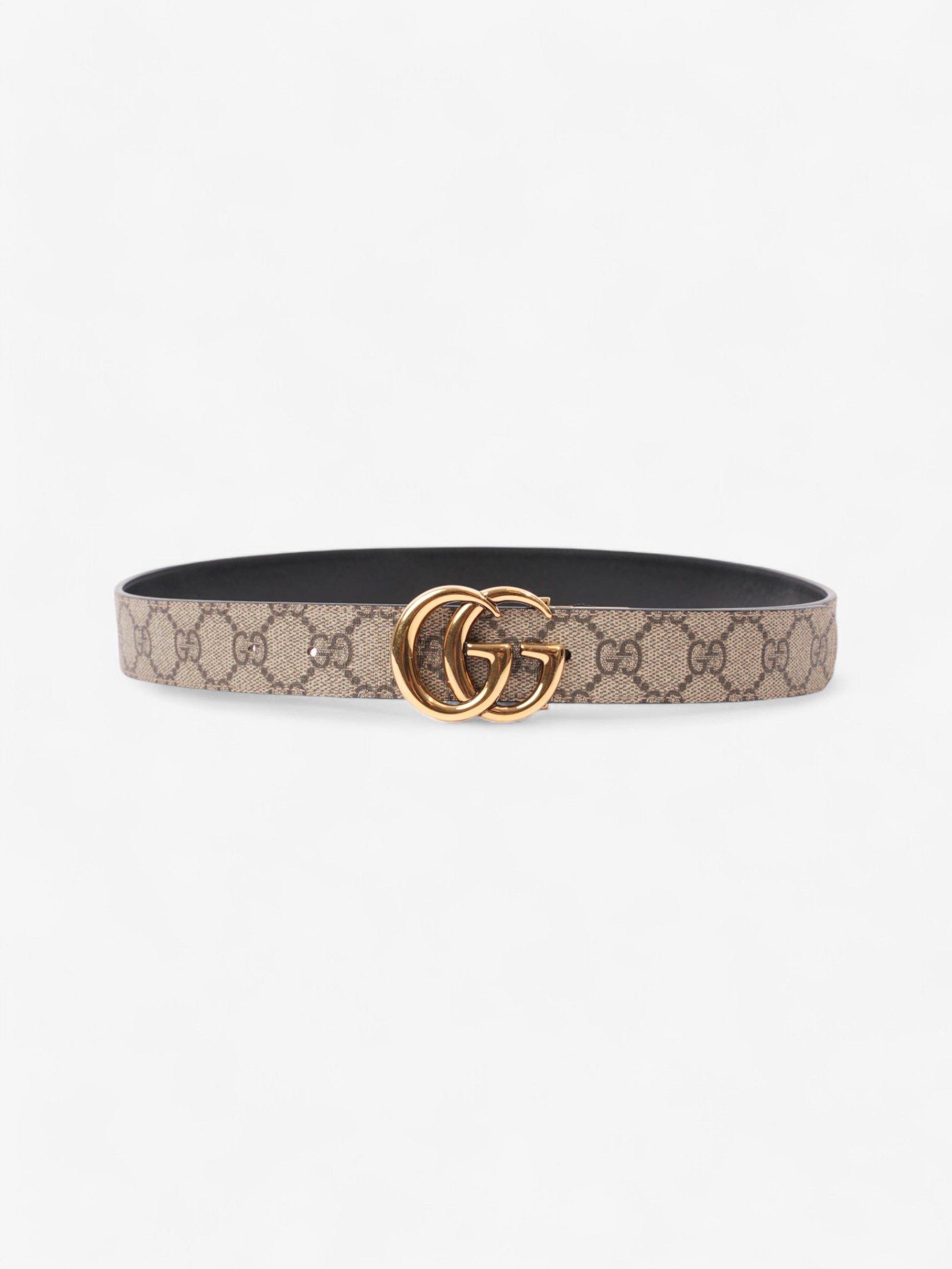 Gucci Marmont Reversible Belt Supreme Handbag Canvas Black Accessory