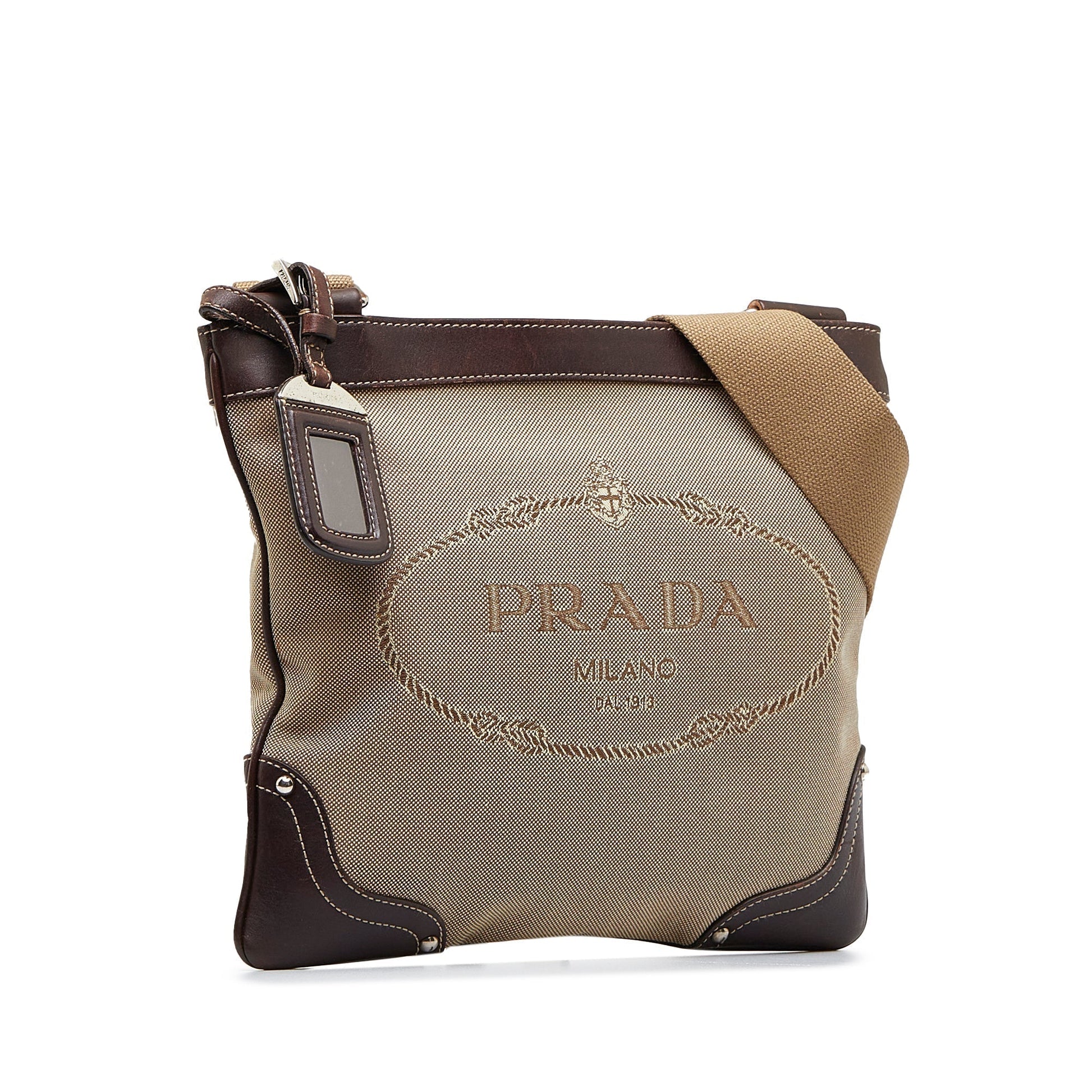 Prada Canapa Crossbody Bag Logo