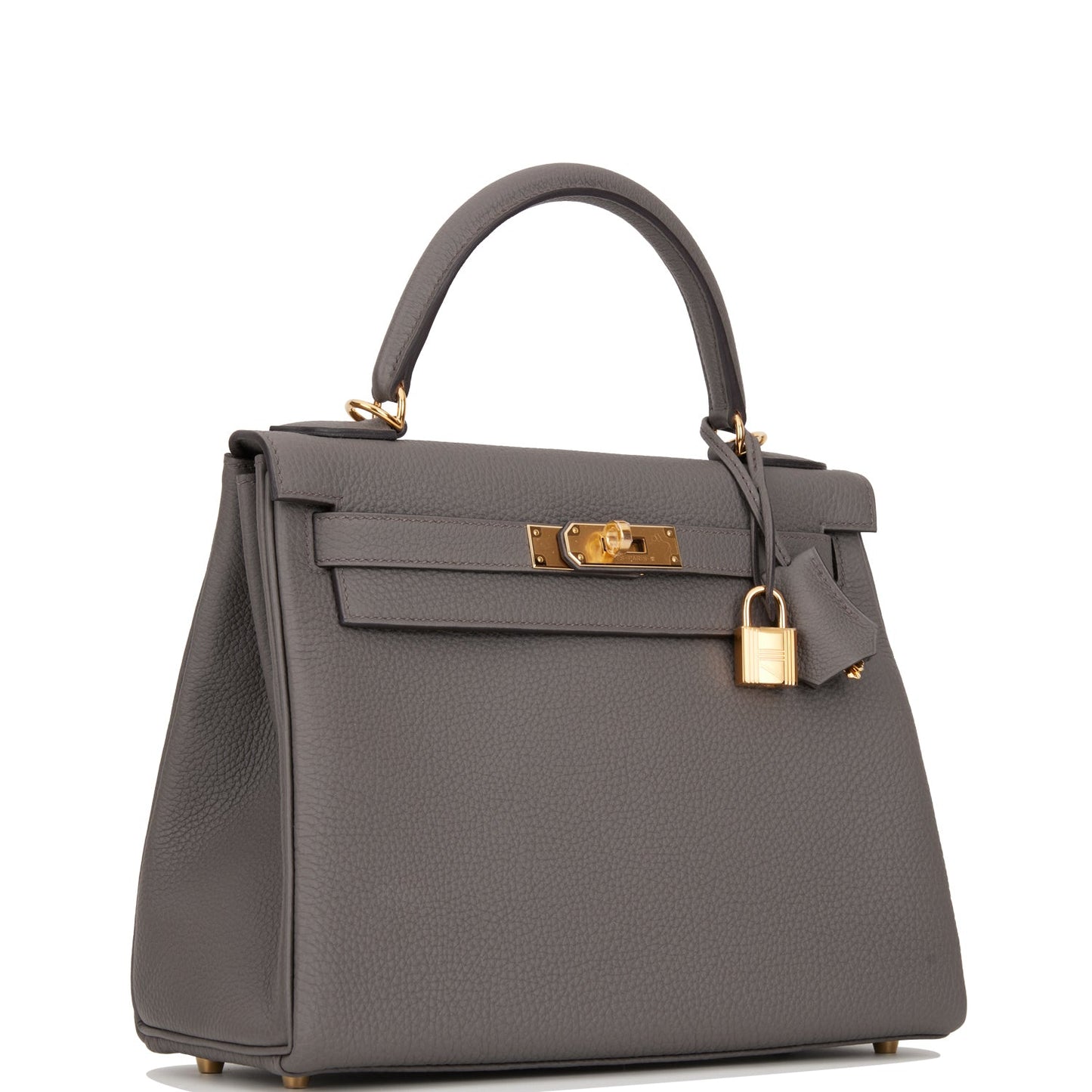 Hermes Kelly Retourne Etain Togo Hardware Handbag Gold Travel Bag
