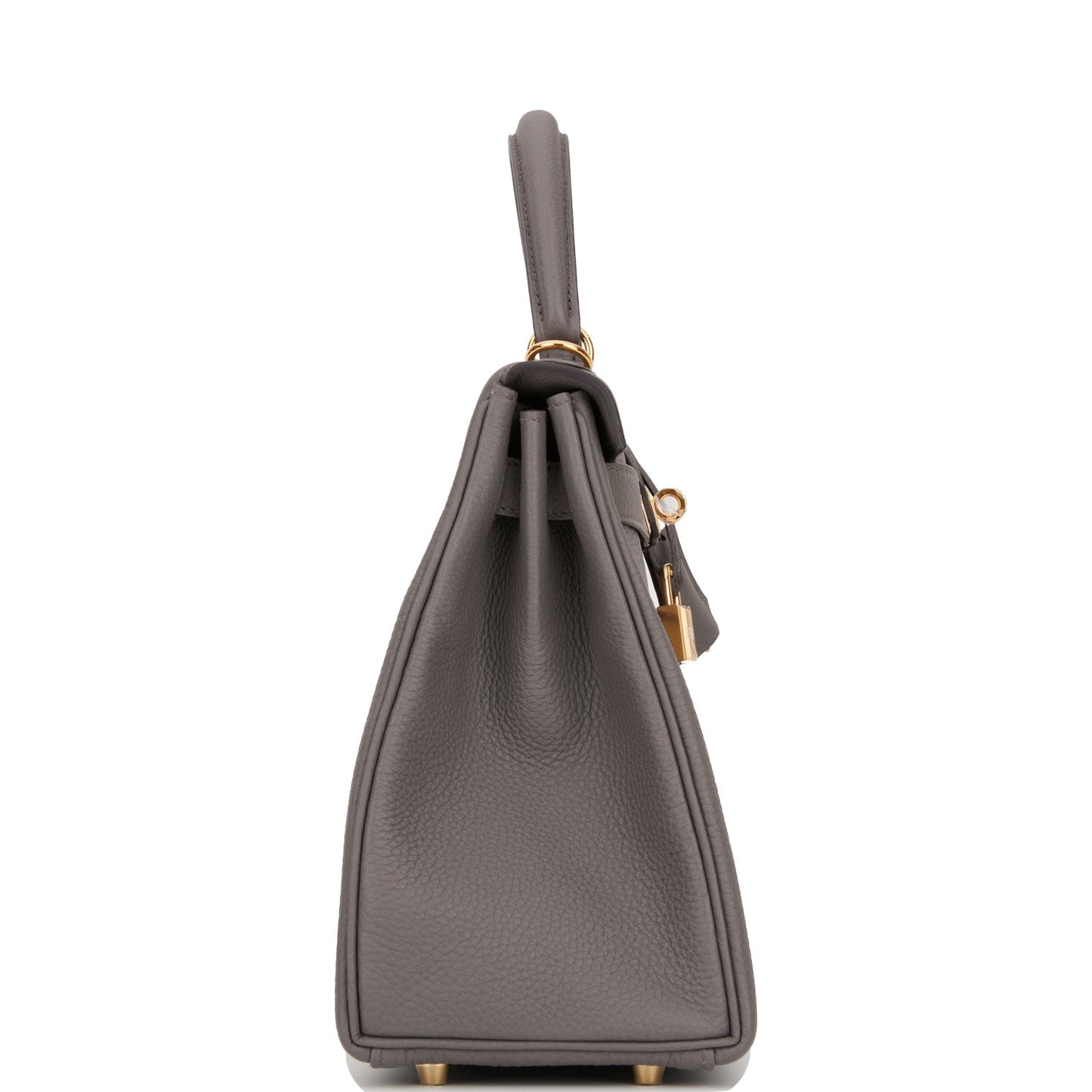 Hermes Kelly Retourne Etain Togo Hardware Handbag Gold Travel Bag