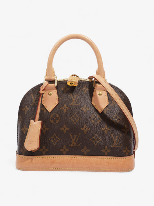 Louis Vuitton Alma BB Coated Monogram Canvas Coated Canvas Beige Apparel