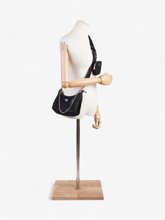 Prada Re Edition Crossbody Bag Nylon Black Black Nylon 6