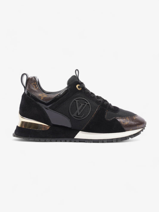 Louis Vuitton Run Away Trainers EU 38 UK Monogram Black Brown Leather Handbag