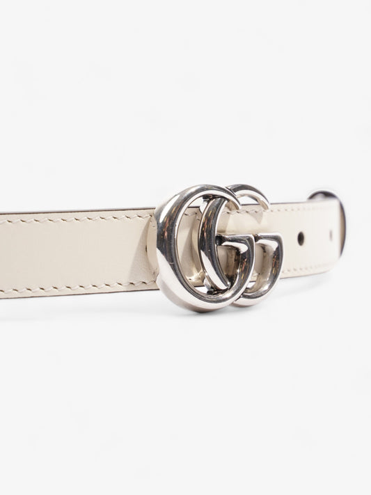 Gucci Marmont Thin Belt Handbag Leather Cream Accessory