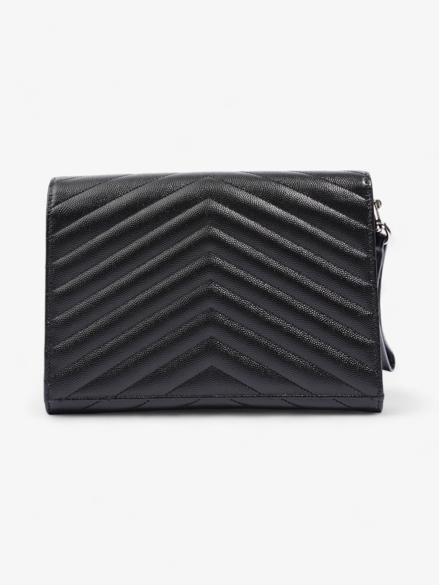 YSL Saint Laurent Cassandre Clutch Leather Matelasse Black Clutch Bag