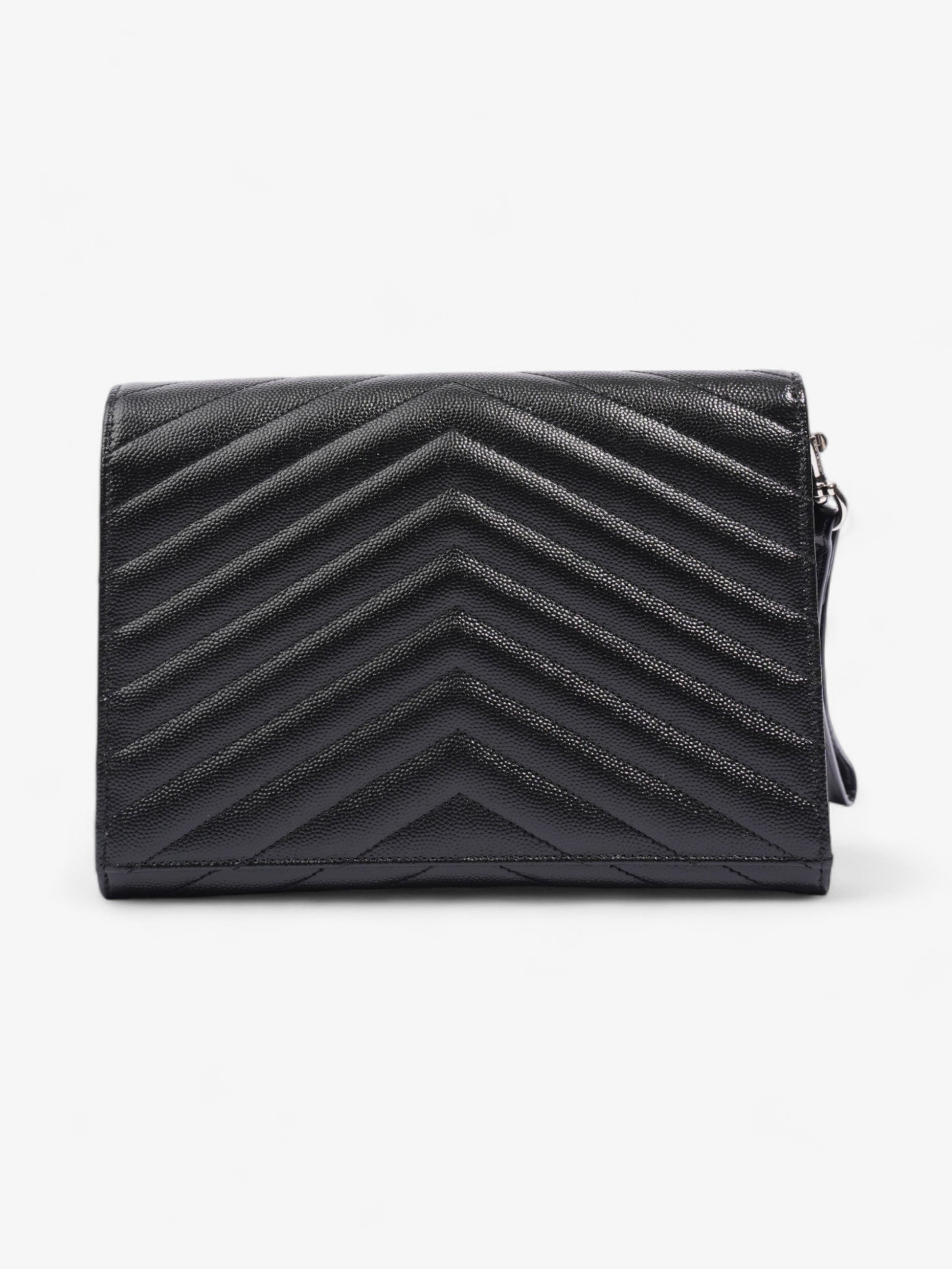 YSL Saint Laurent Cassandre Clutch Leather Matelasse Black Clutch Bag