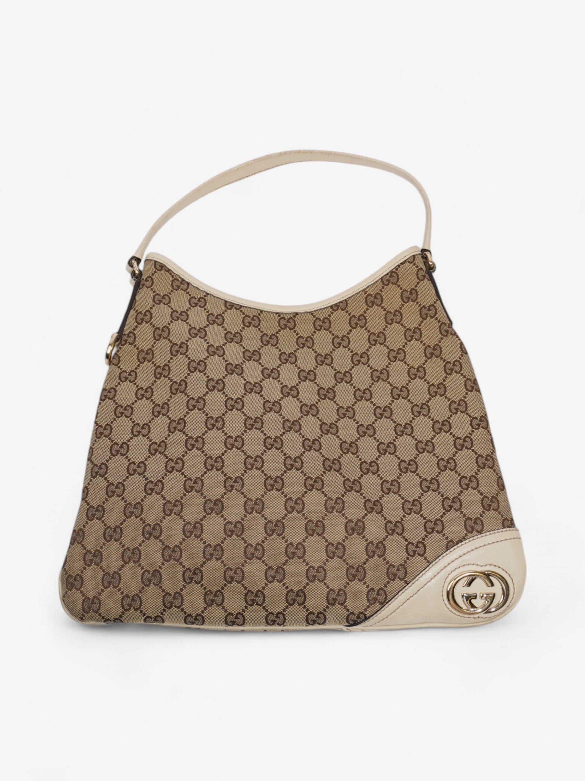Gucci Shoulder Bag Supreme Canvas Beige