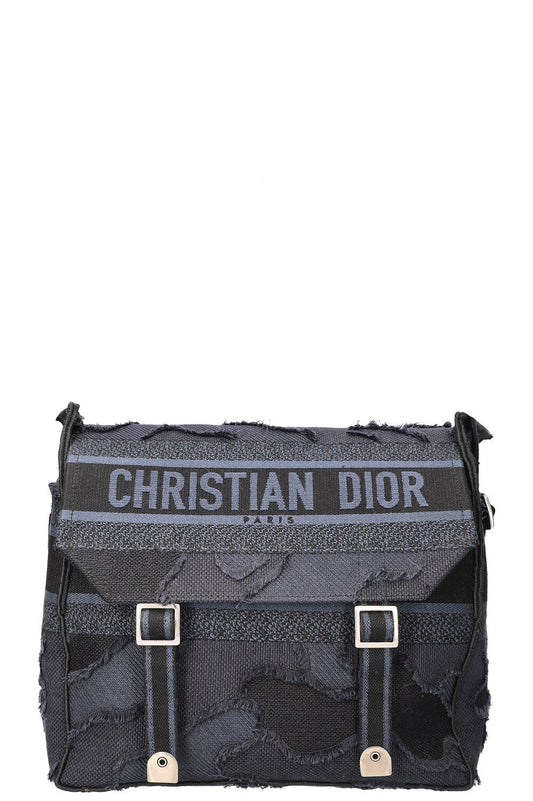 Dior Crossbody Bag camp Messenger Camouflage & Canvas Black Navy