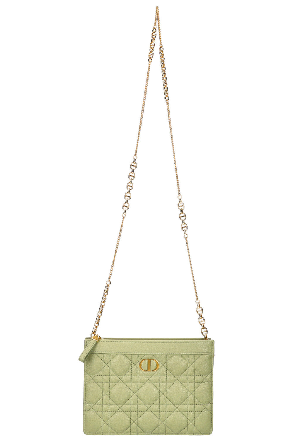 Dior Caro Zipped Pouch with Cedar Chain Handbag