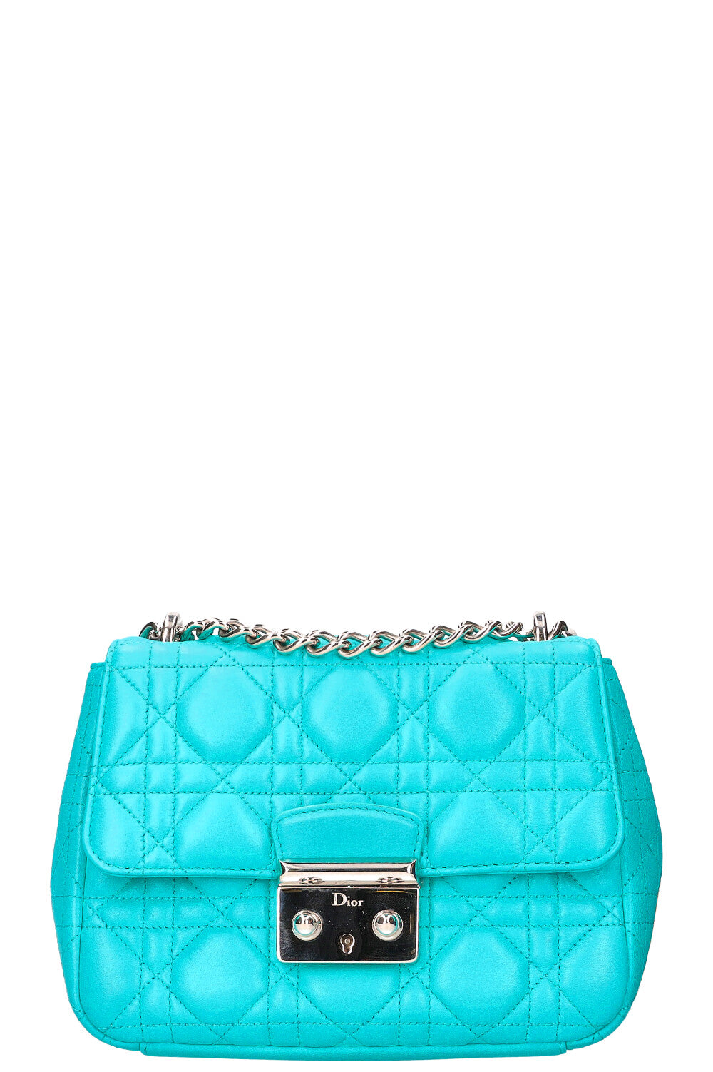 Dior Handbag Miss Shoulder Bag with Wallet Turquoise Small